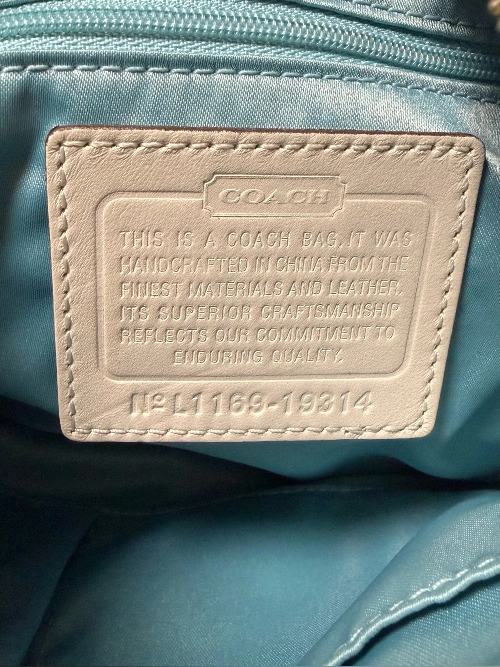Coach Woven Kristin Hobo Bag - Picture 5 of 5